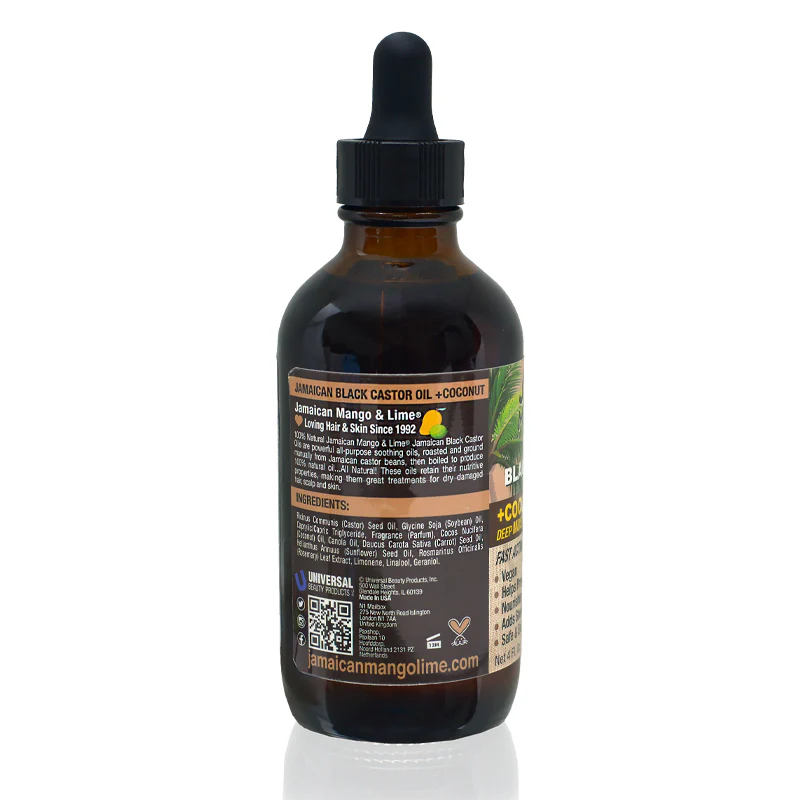 Jamaican Mango & Lime Jamaican Black Castor Oil Coconut 4oz - Image 3