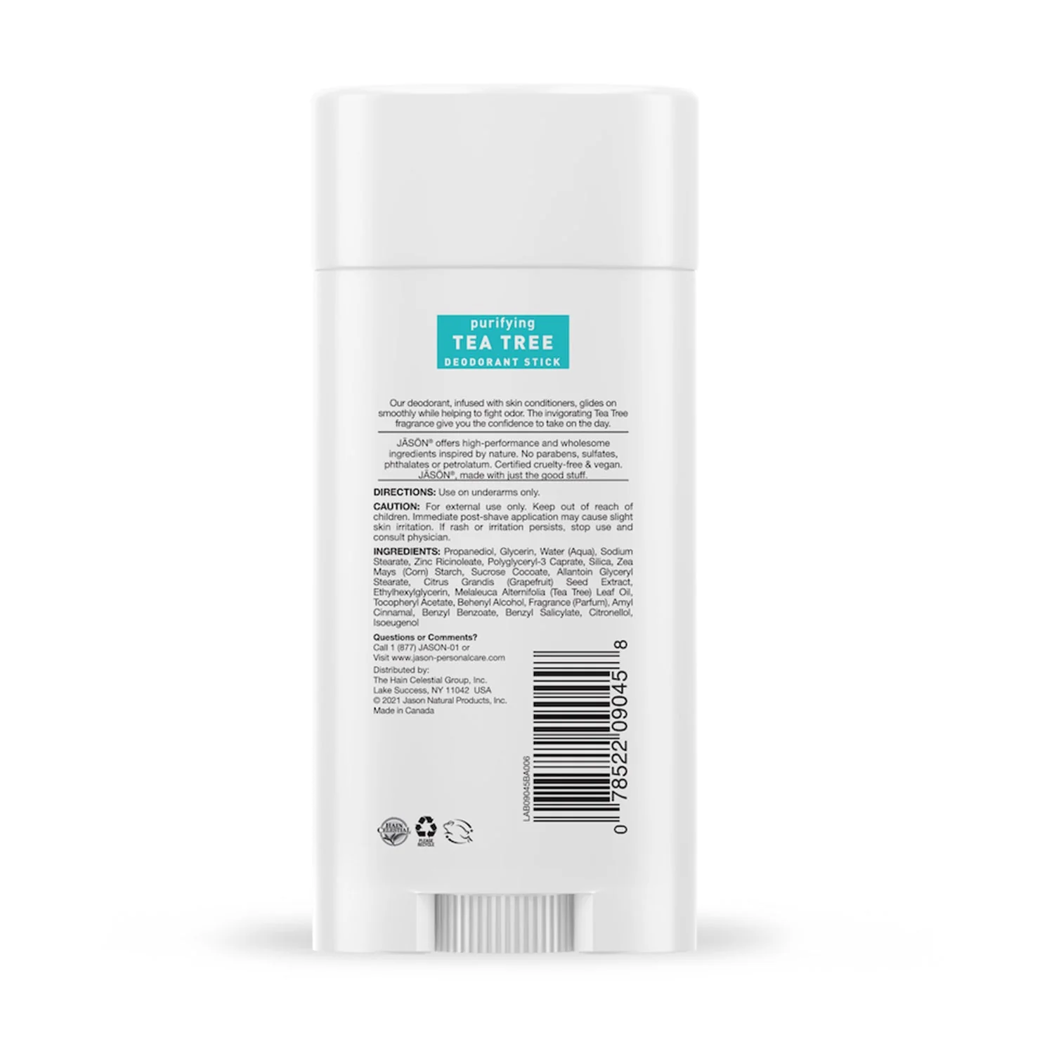 Jason Purifying Tea Tree Deodorant Stick 2.5oz - Image 2