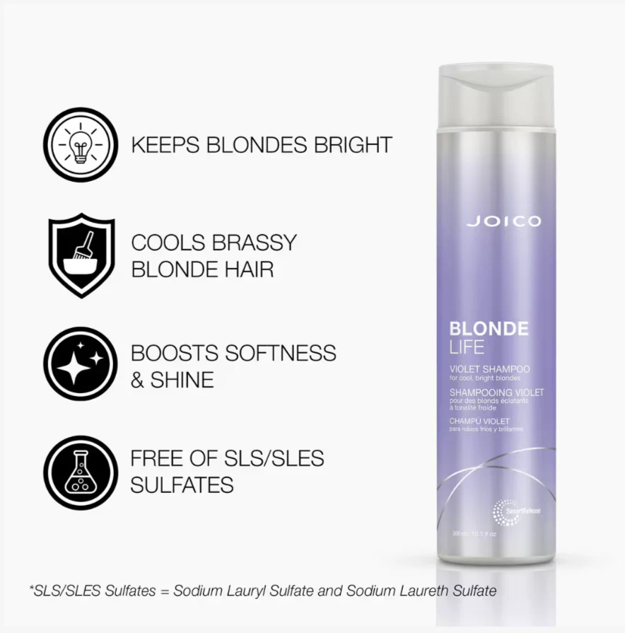 Joico Blonde Life Violet Shampoo for Cool, Bright Blondes - Image 3
