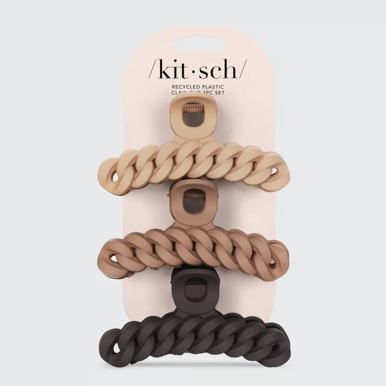 Kitsch Eco-friendly Chain Claw Clip 3pc Set - Image 3