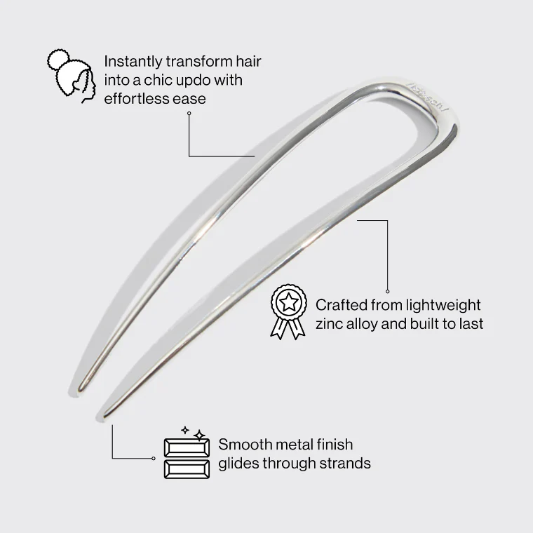 Kitsch Metal Enamel French Hair Pin - Image 11