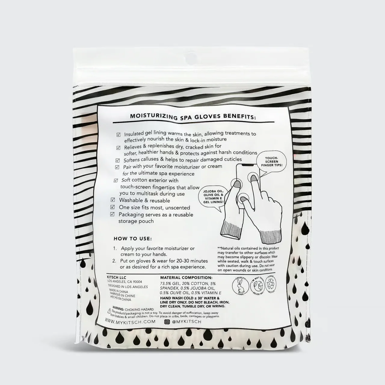 Kitsch Moisturizing Spa Gloves - Image 3
