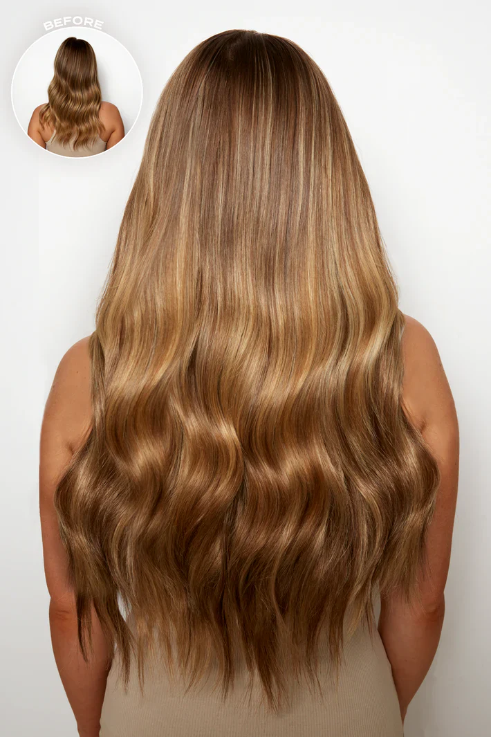 Lullabellz 18" 1 Piece Hidden Halo Brushed Out Hair Extension - Image 8