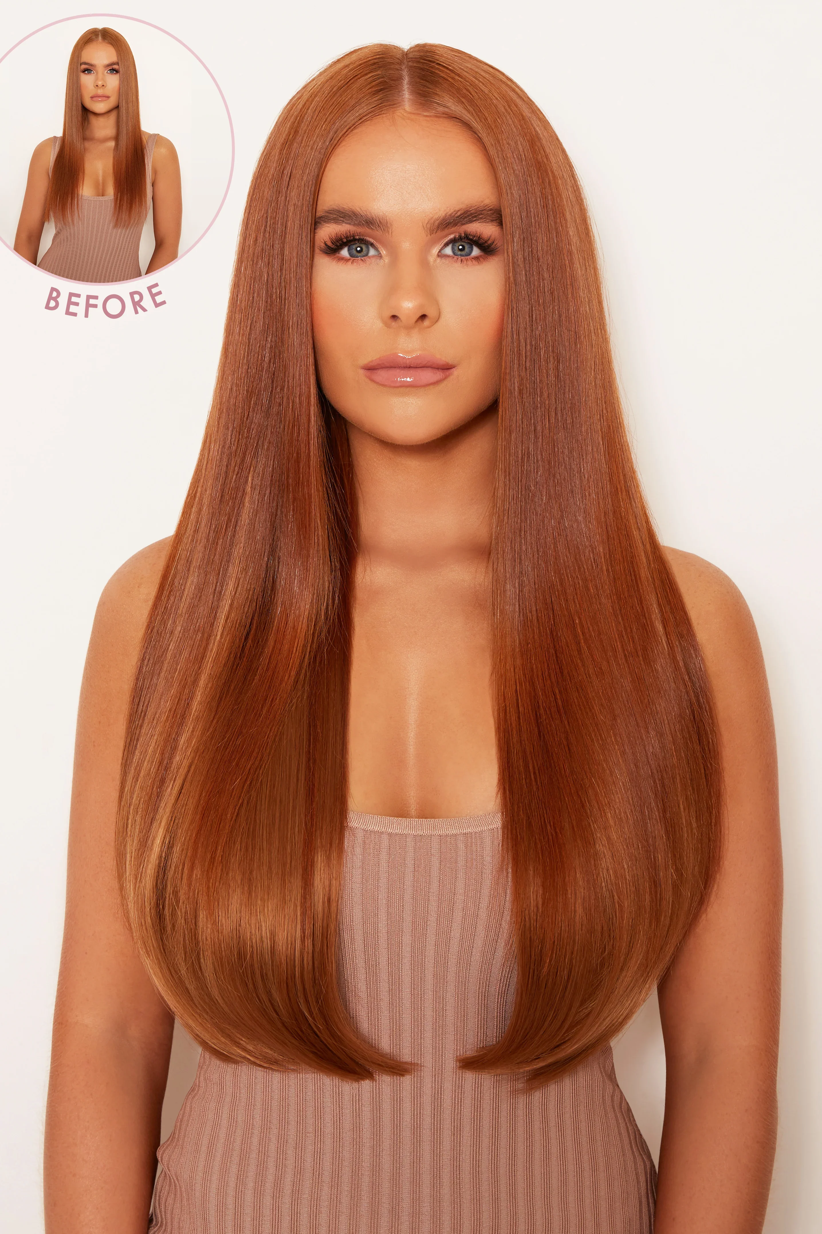 Lullabellz Super Thick 22" 5 Piece Straight Clip In Hair Extensions - Image 59