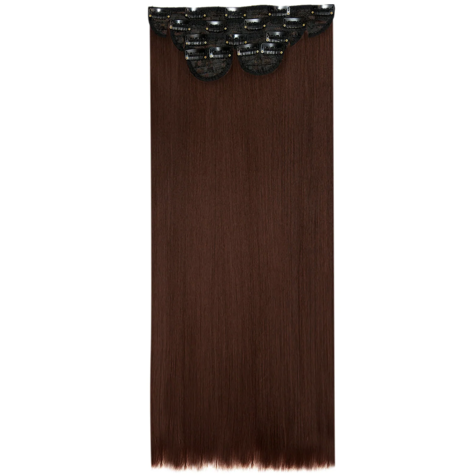 Lullabellz Super Thick 26" 5 Piece Statement Straight Clip In Hair Extension - Image 6