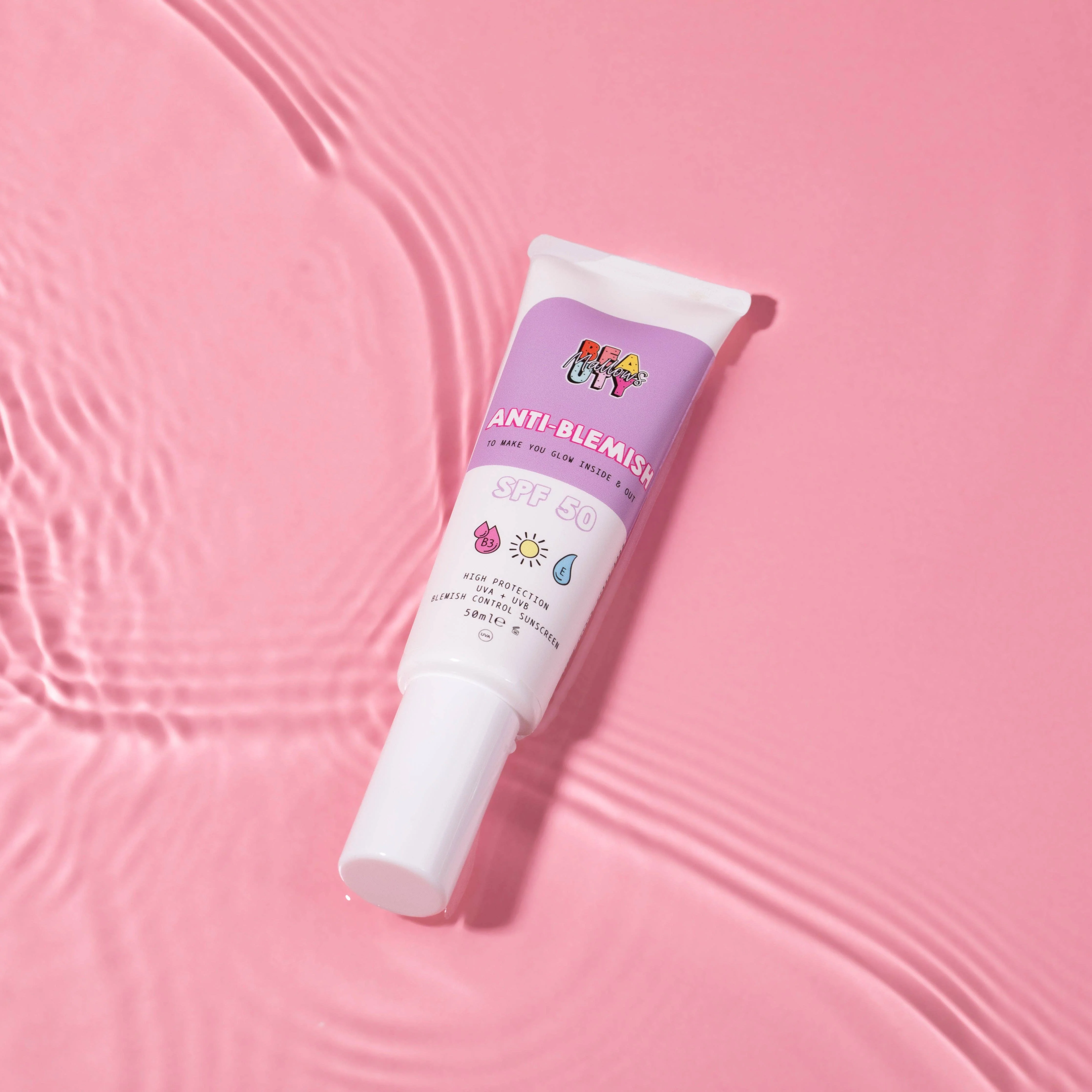 Mallows Beauty Anti-Blemish SPF 50 (50ml) - Image 4