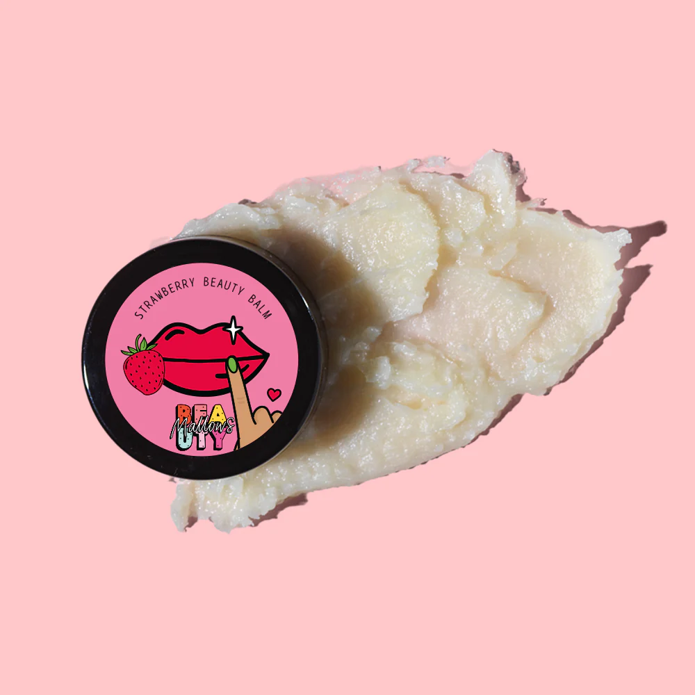 Mallows Beauty Strawberry Lip Balm 20g - Image 2