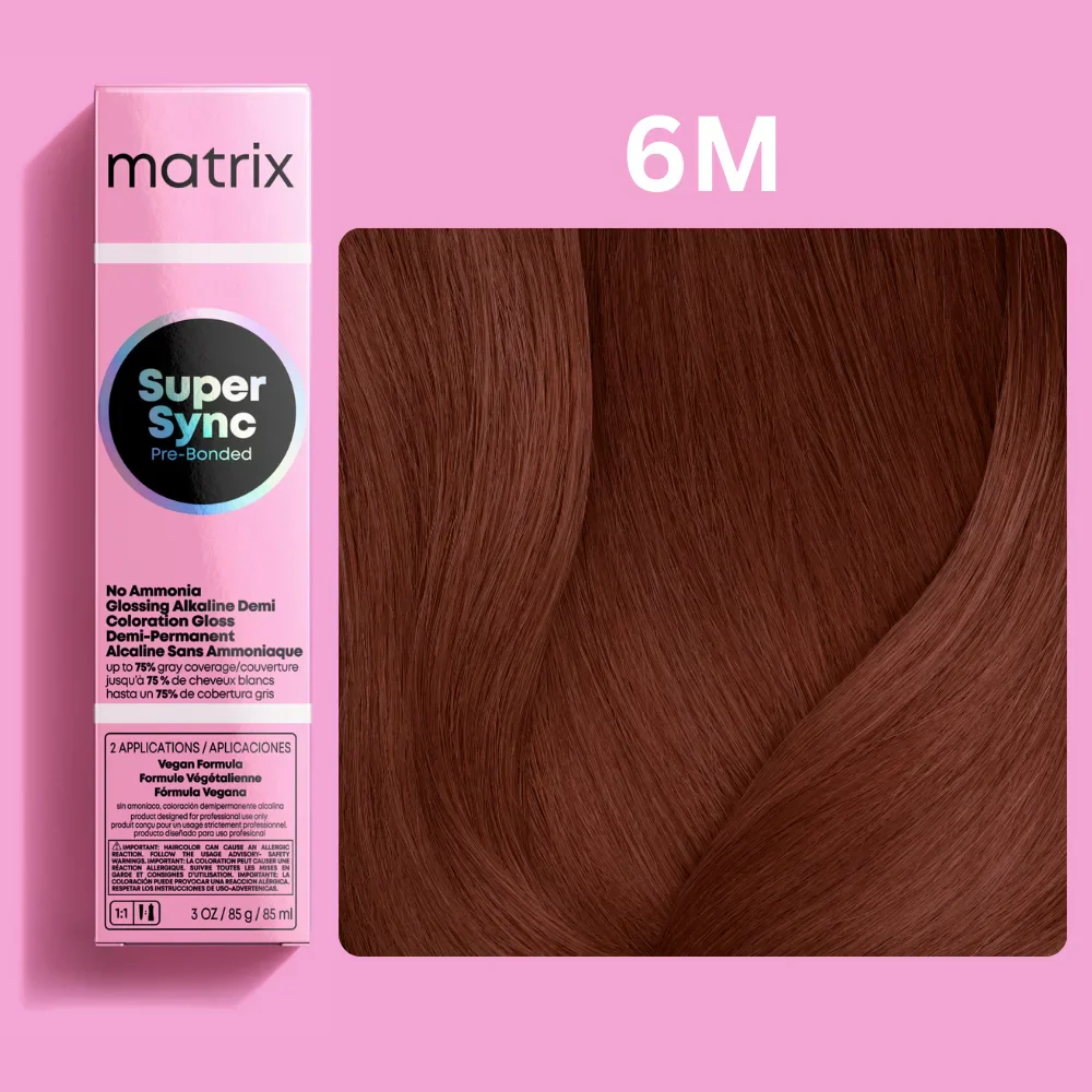 Matrix Super Sync Pre-Bonded Glossing Alkaline Demi-Permanent Hair Colour - Image 22