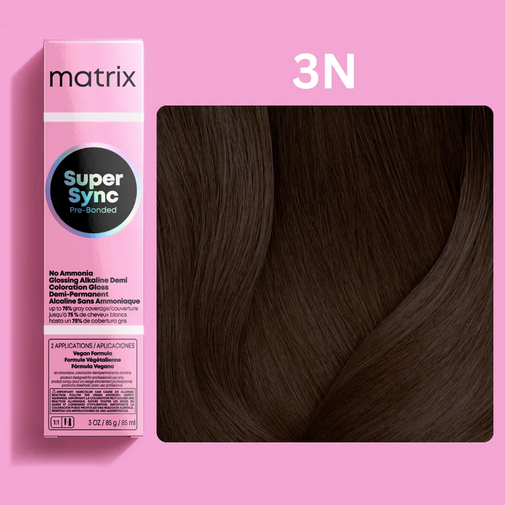 Matrix Super Sync Pre-Bonded Glossing Alkaline Demi-Permanent Hair Colour - Image 34