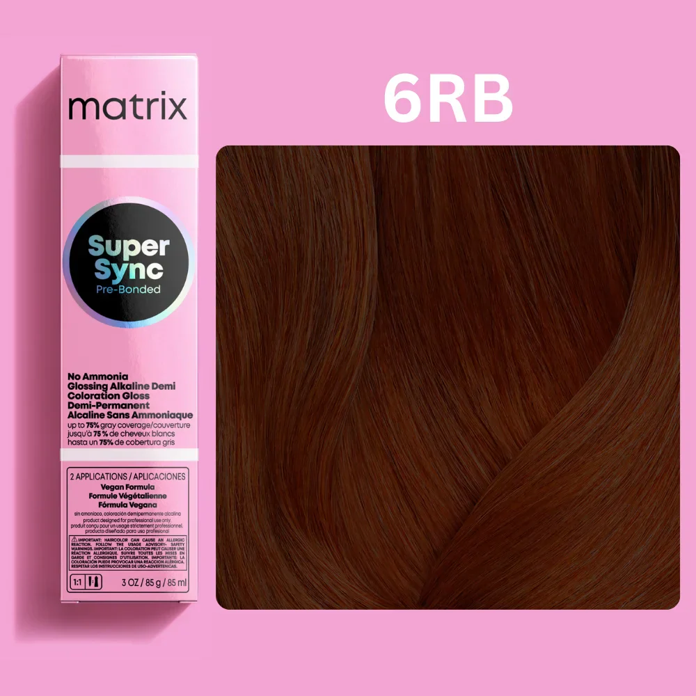 Matrix Super Sync Pre-Bonded Glossing Alkaline Demi-Permanent Hair Colour - Image 46