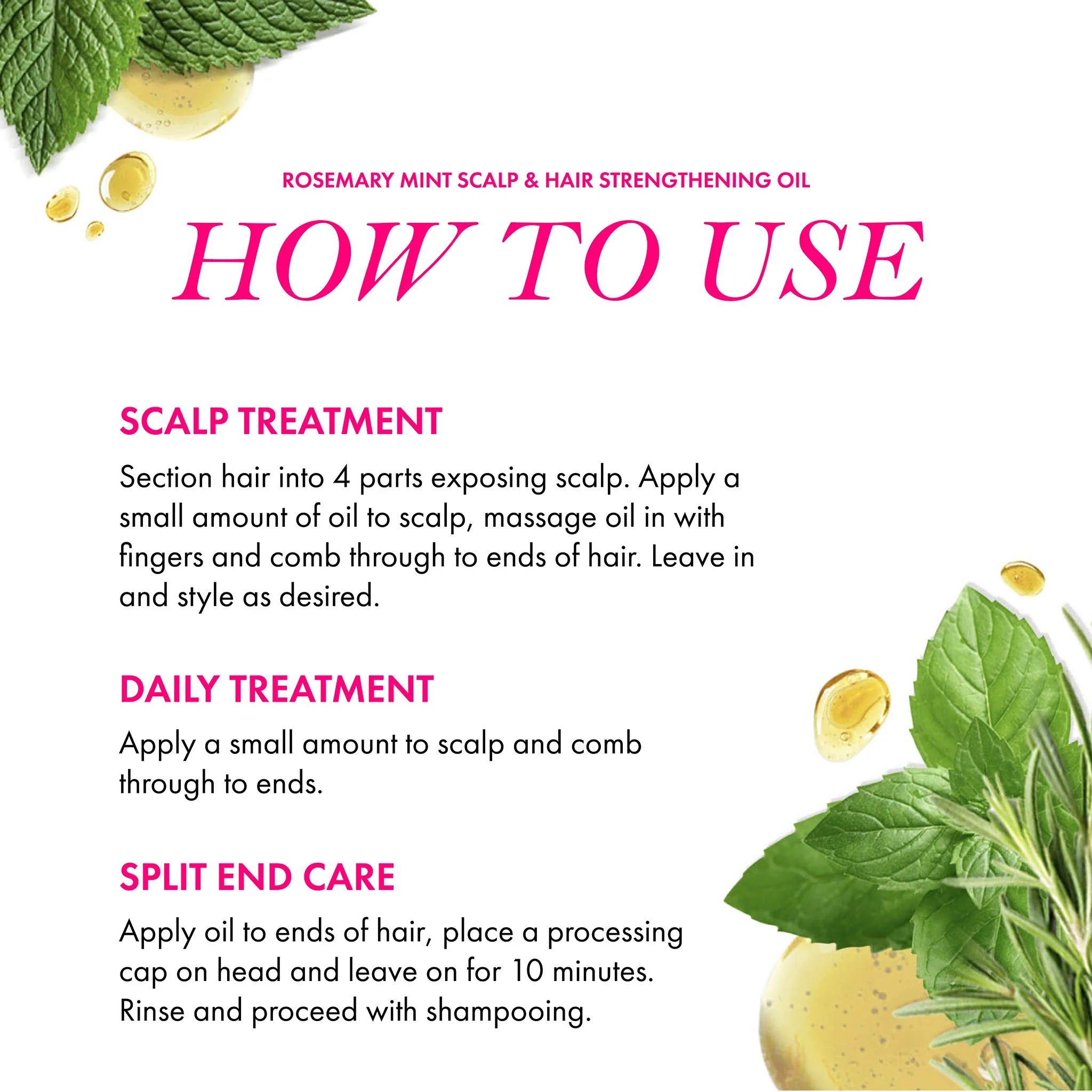 Mielle Organics Rosemary Mint Scalp & Hair Strengthening Oil 2oz - Image 6