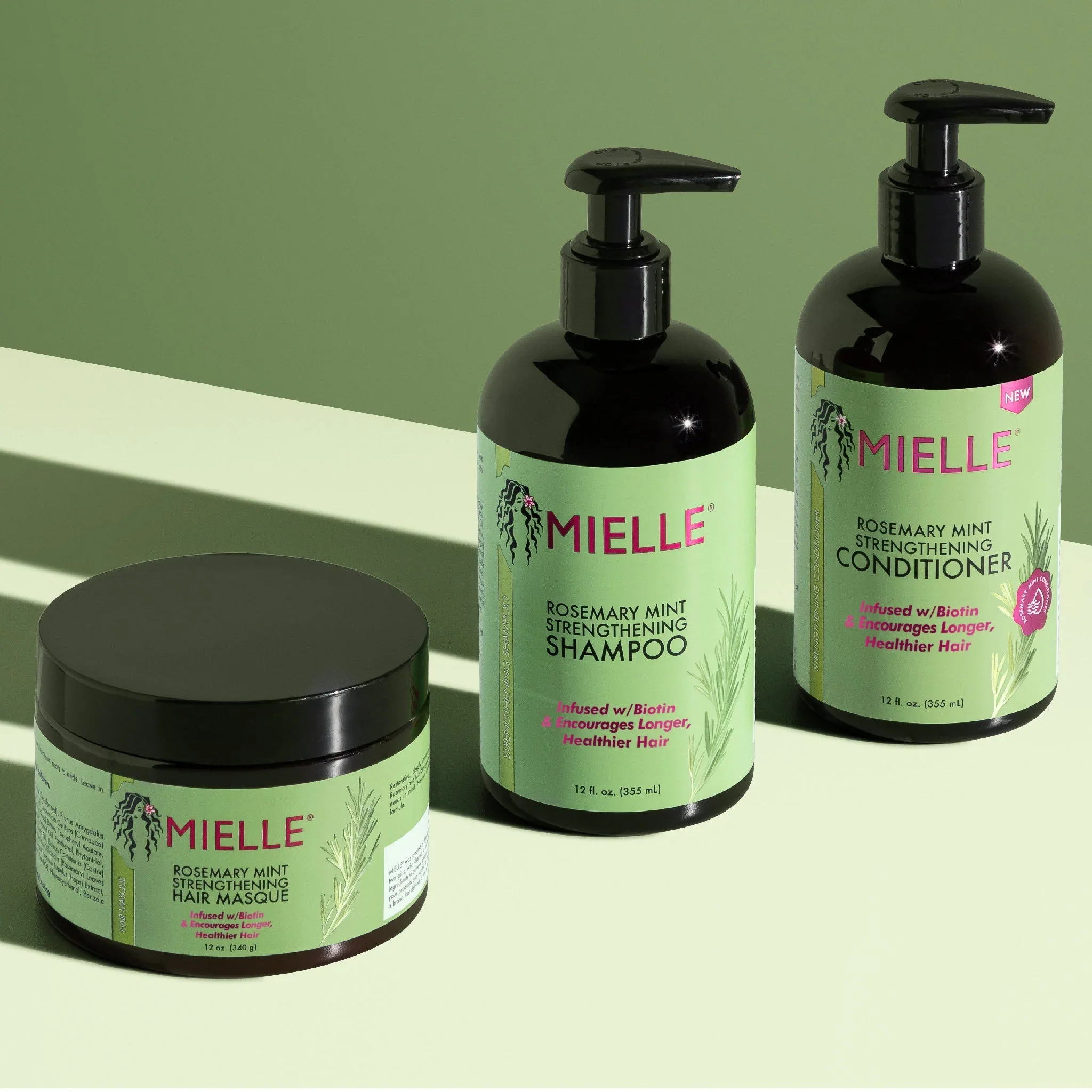 Mielle Organics Rosemary Mint Strengthening Shampoo 12oz - Image 3