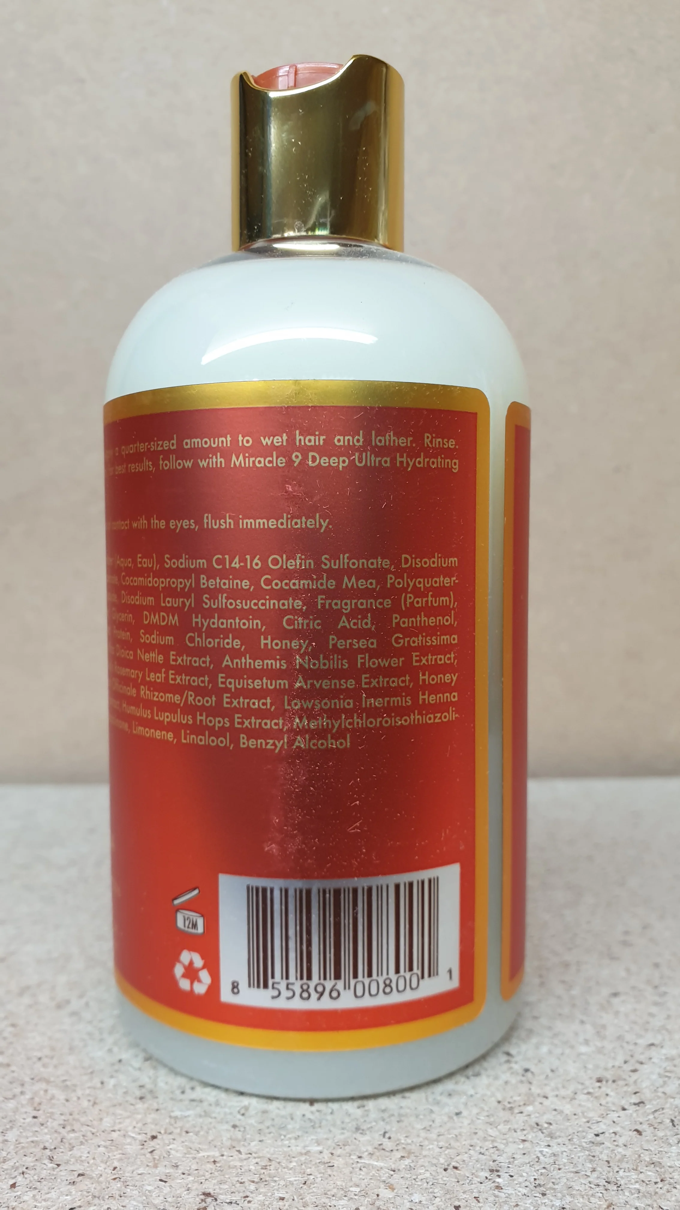 Miracle 9 Revitalizing Honey & Avocado Shampoo 12oz - Image 3