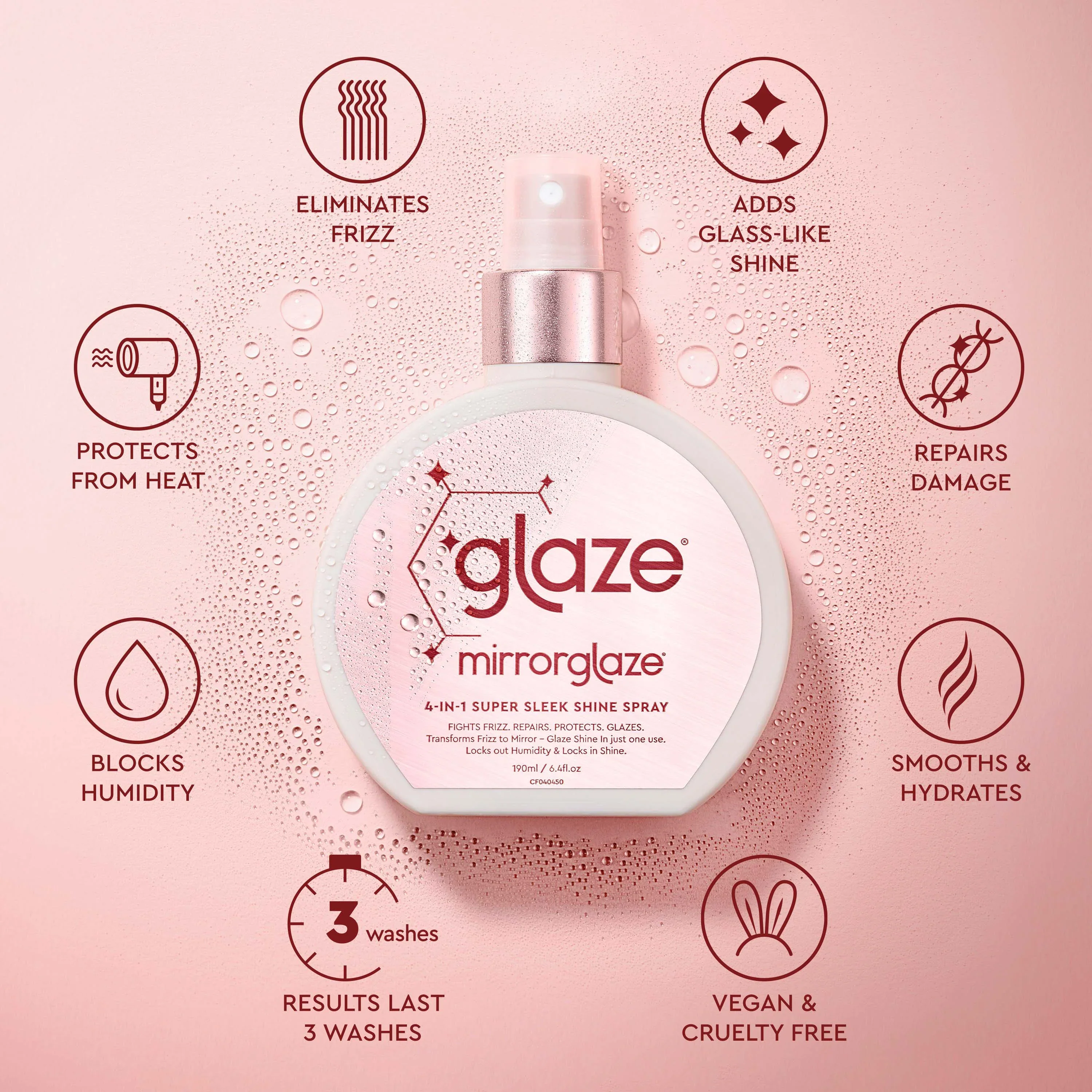 Glaze Mirror Glaze Super Sleek Shine Spray 190ml - Image 12