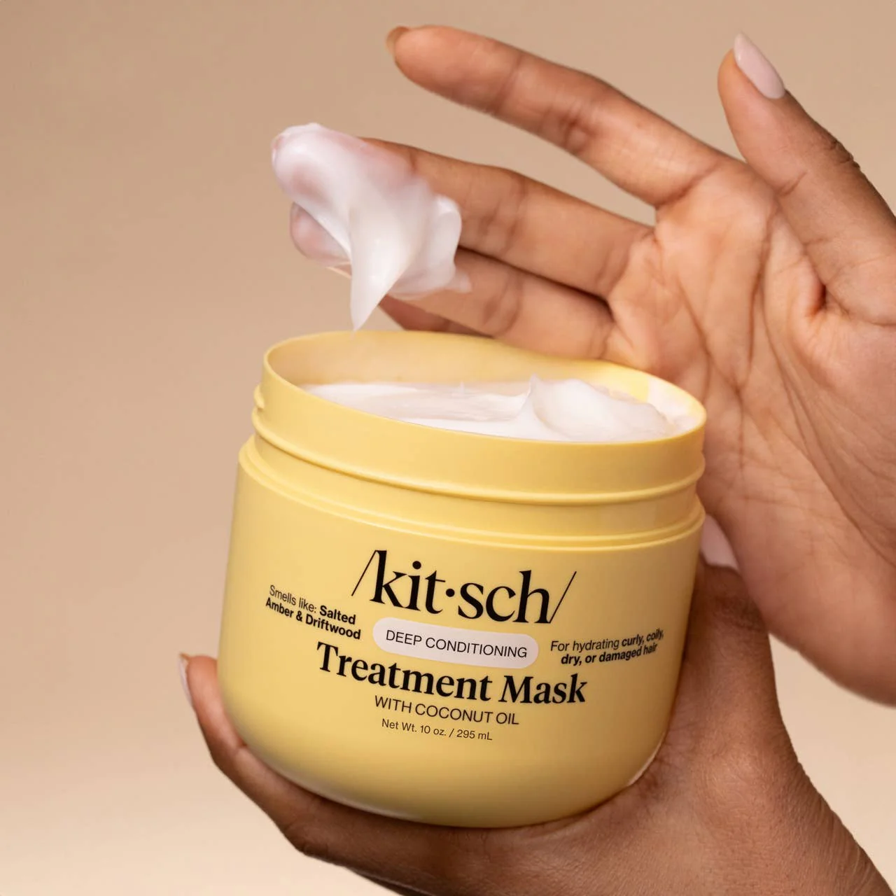 Kitsch Moisturizing Coconut Oil Deep Conditioning Treatment Mask 10oz - Image 4