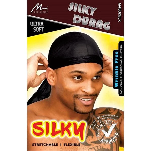 Murry Collection Tie-Down Silky Ultra Soft Durag (M4802BLK)