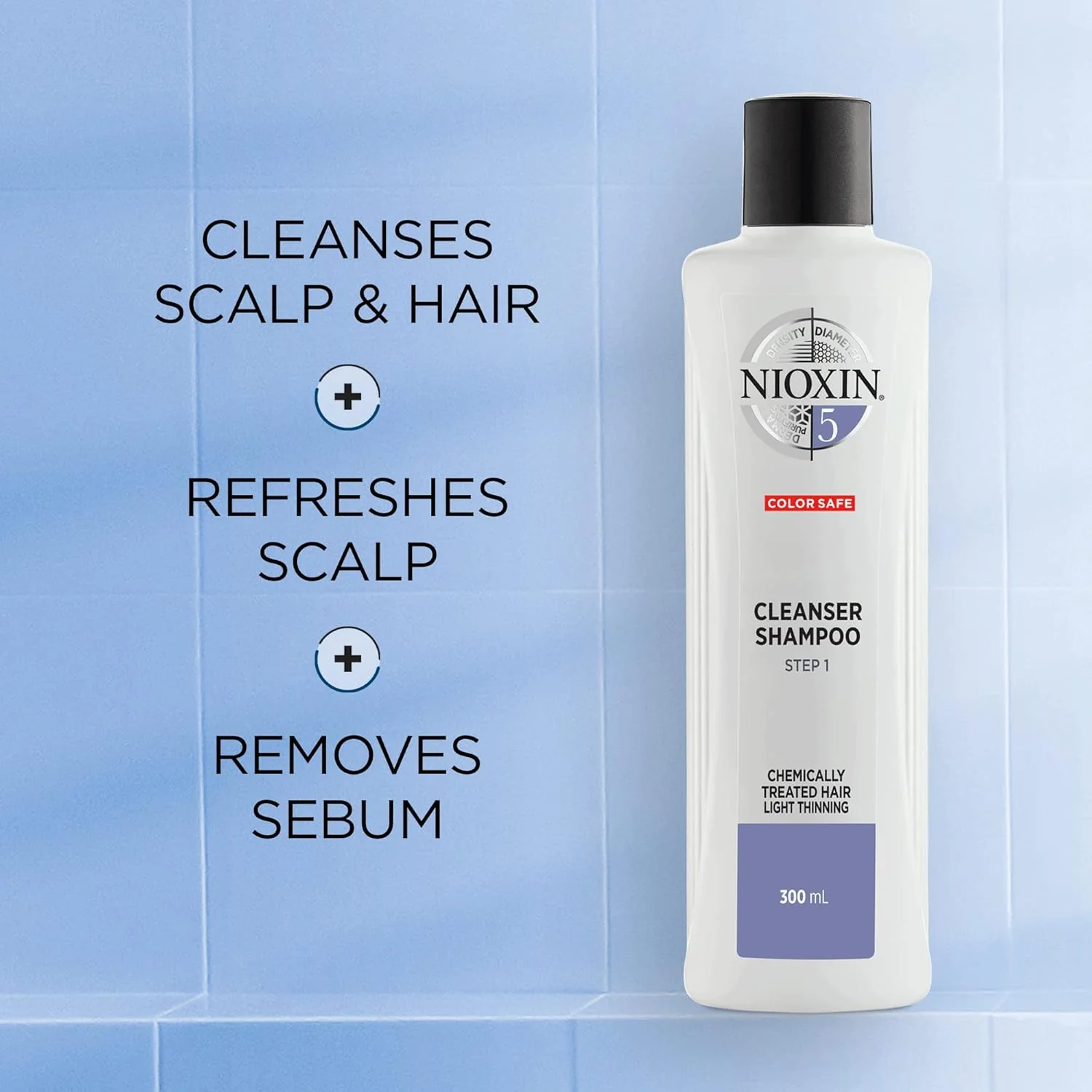 Nioxin System 5 Cleanser Shampoo Chemically Treated Light Thinning - Image 2
