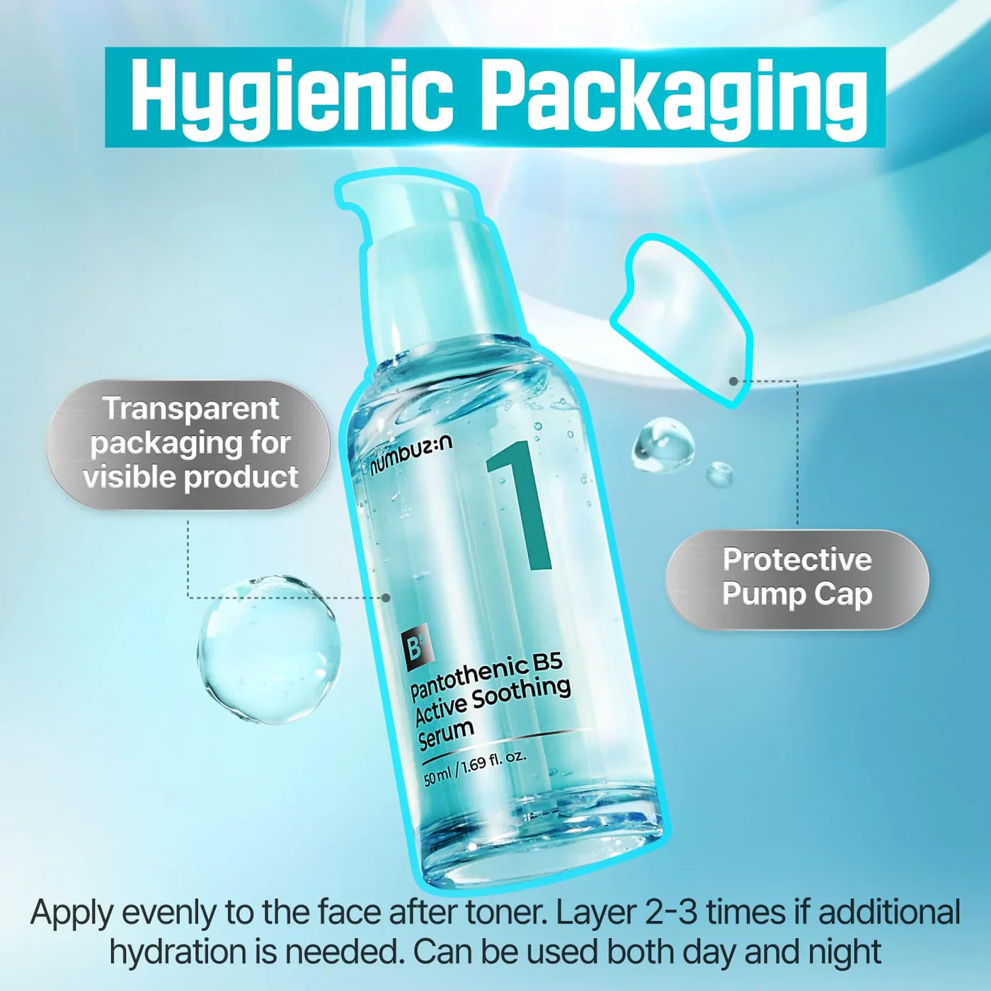 Numbuzin No.1 Pantothenic B5 Active Soothing Serum 50ml - Image 6