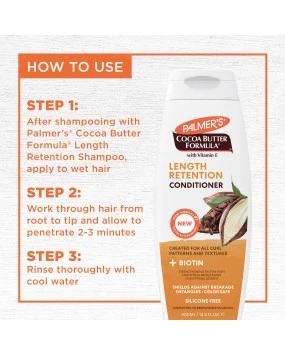 Palmer's Cocoa Butter Formula Length Retention Conditioner 400ml - Image 3