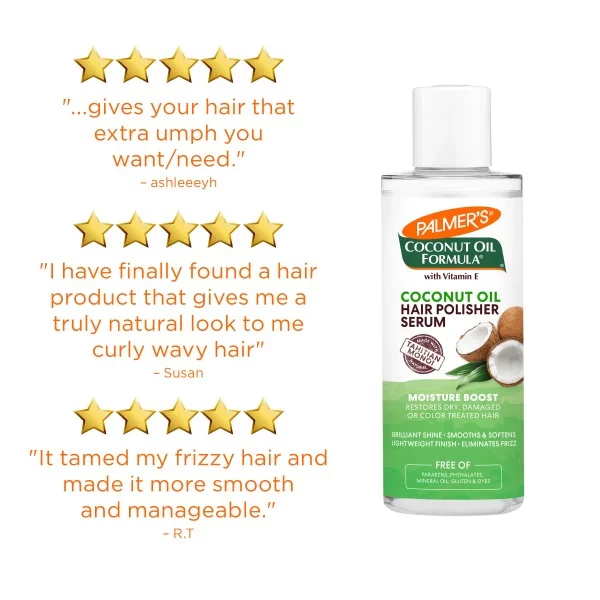 Palmer's Coconut Oil Formula Moisture Boost Hair Polisher Serum 6oz - Image 12
