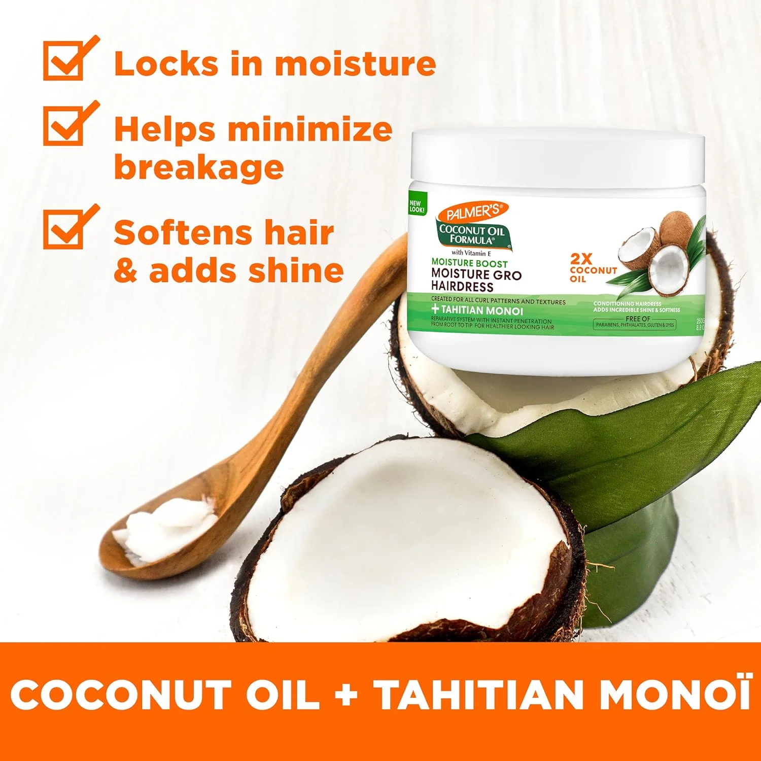 Palmer's Coconut Oil Formula Moisture Gro Hairdress - Image 3