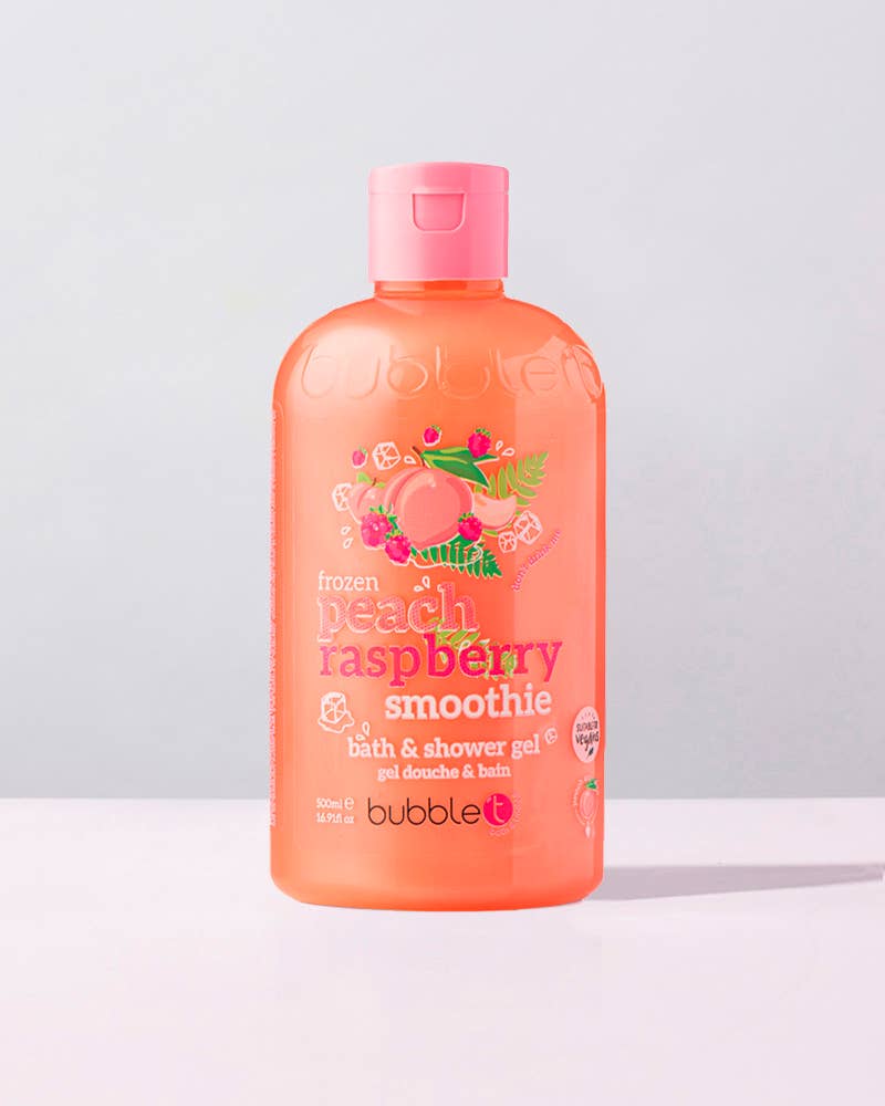 Bubble T Peach & Raspberry Smoothie Body Wash (500ml) - Image 3
