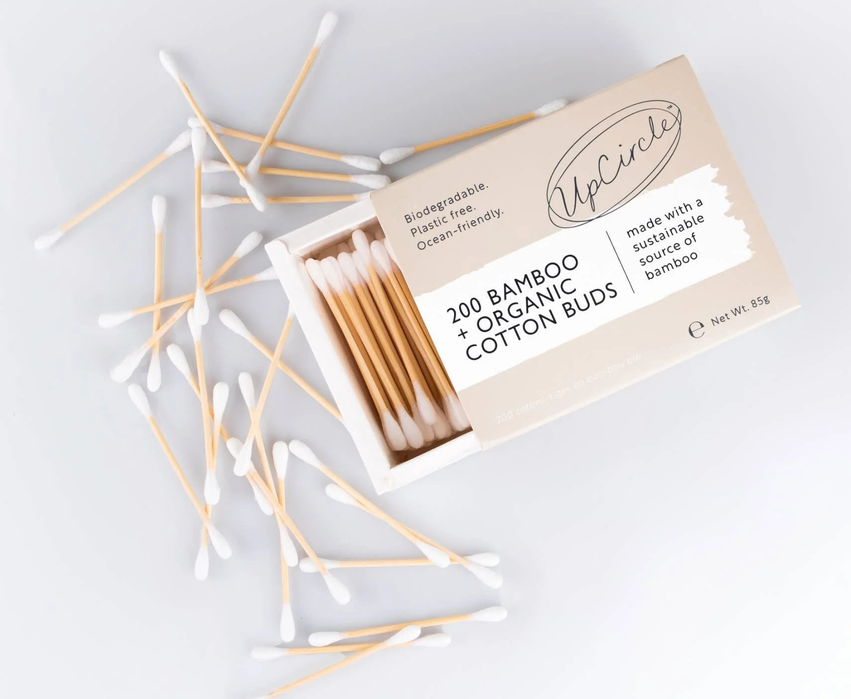 UpCircle Bamboo + Organic Cotton Buds 200pcs - Image 4