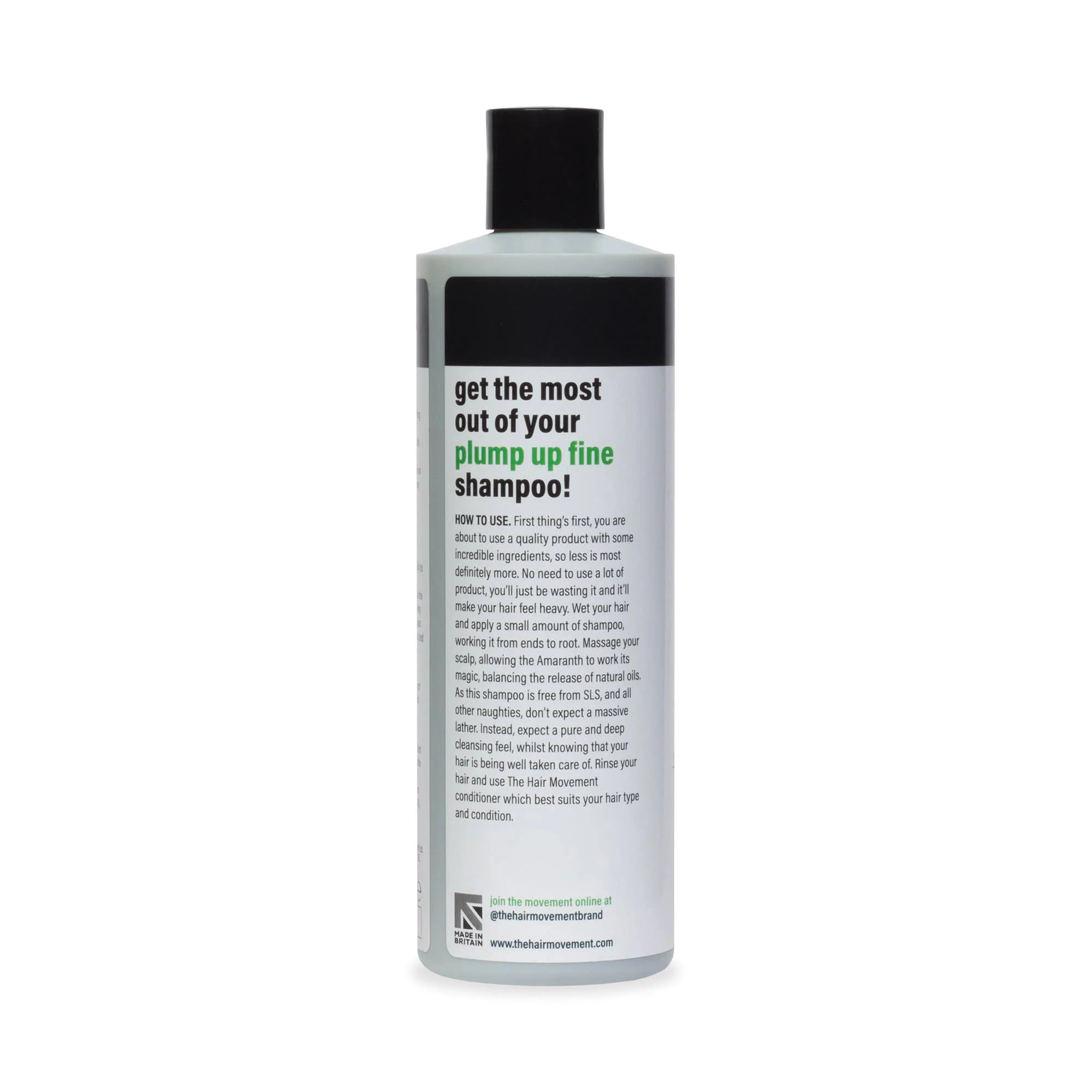 The Hair Movement Plump Up Fine Shampoo 400ml - Image 6