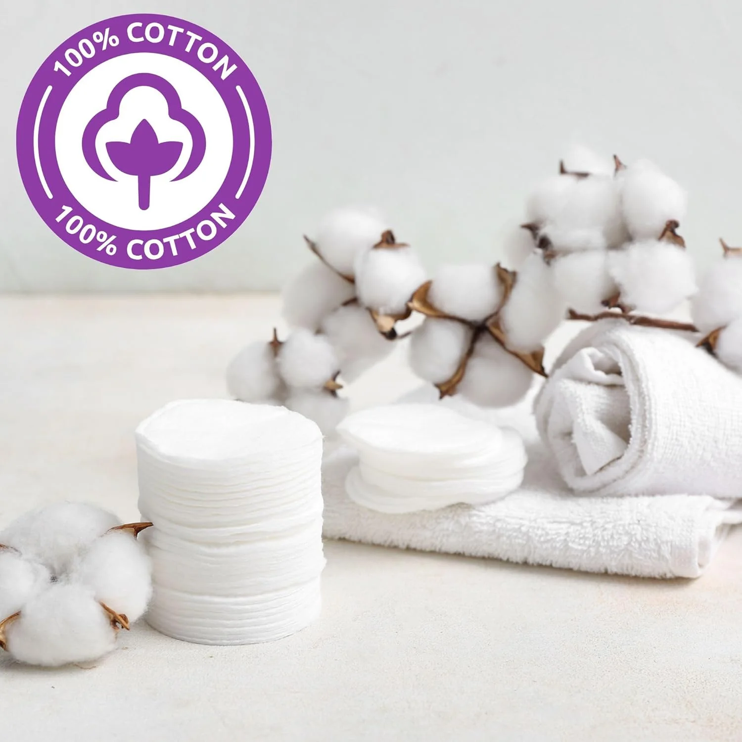 Pretty Cotton Pads Pads 80pc - Image 3