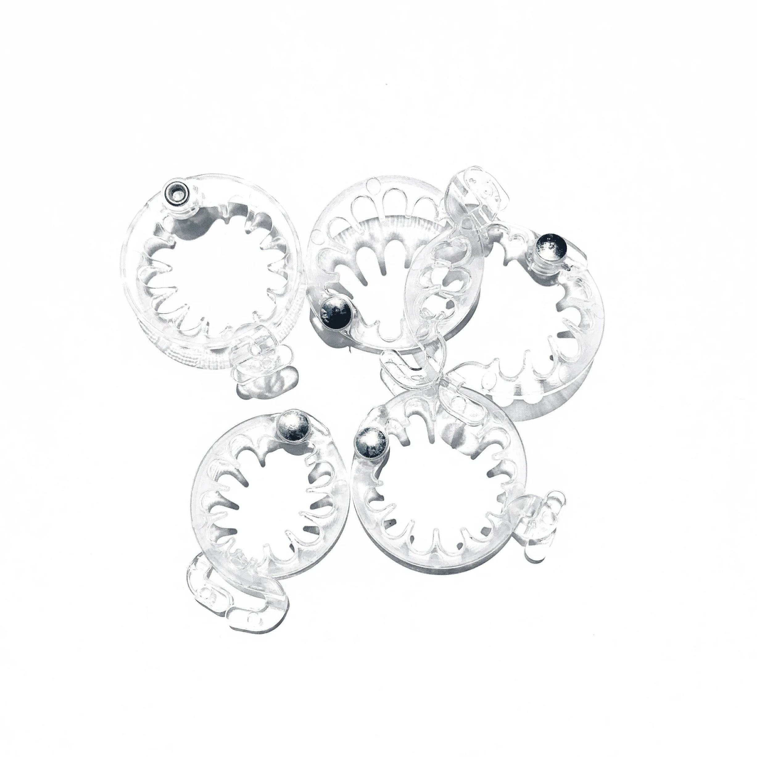 PuffCuff Teeny Pack - 0.75 inch (5 Pcs) Clear