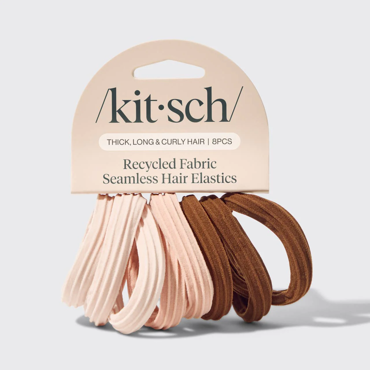 Kitsch Recycled Seamless Hair Elastics 8pc Set - Image 3