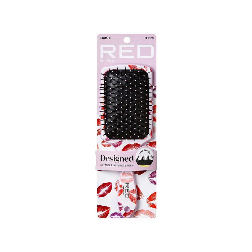 Red By Kiss Designed Brush Paddle - Image 2