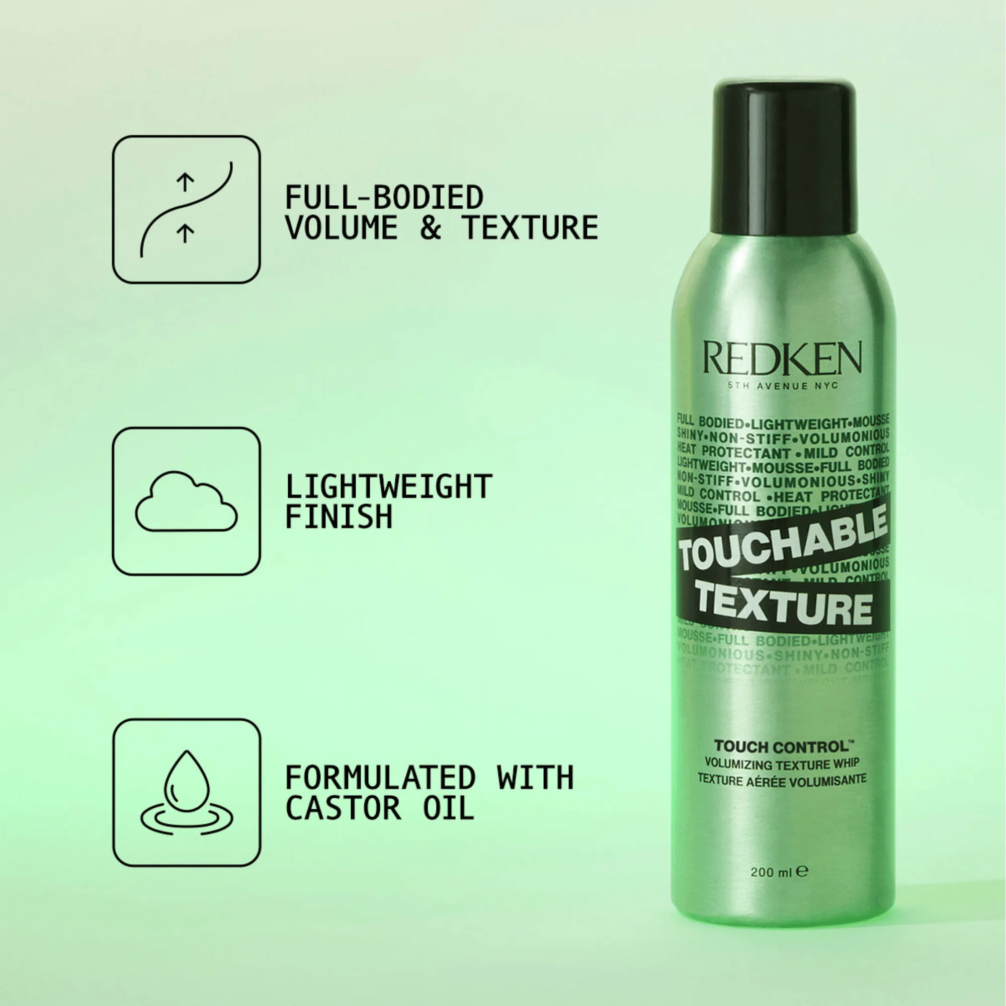 Redken Touchable Texture 200ml - Image 2