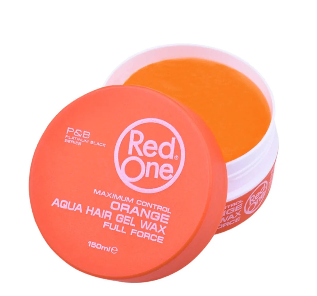 RedOne Maximum Control Orange Aqua Hair Gel Wax 150ml - Image 2