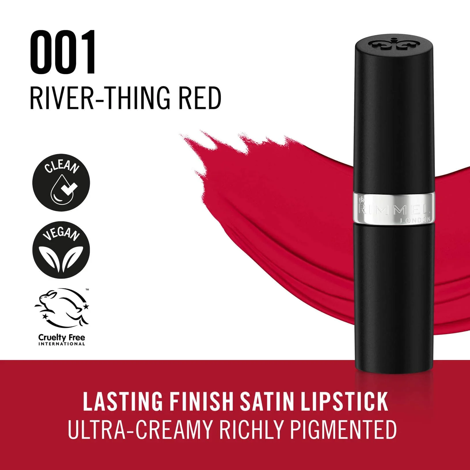 Rimmel London Long Lasting Colour Lipstick - Image 3