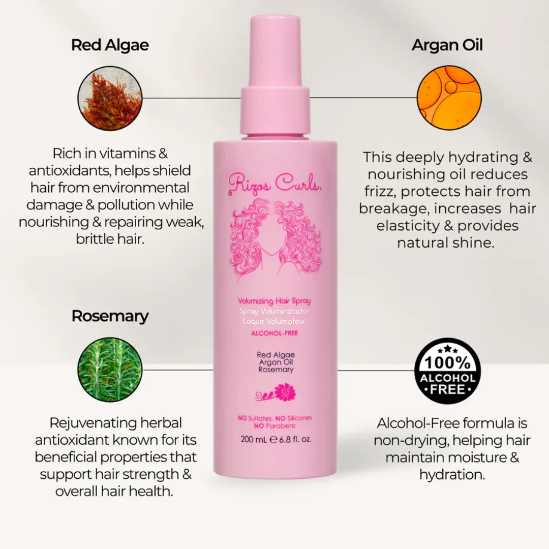 Rizos Curls Alcohol-Free Volumizing Hair Spray 200ml - Image 5