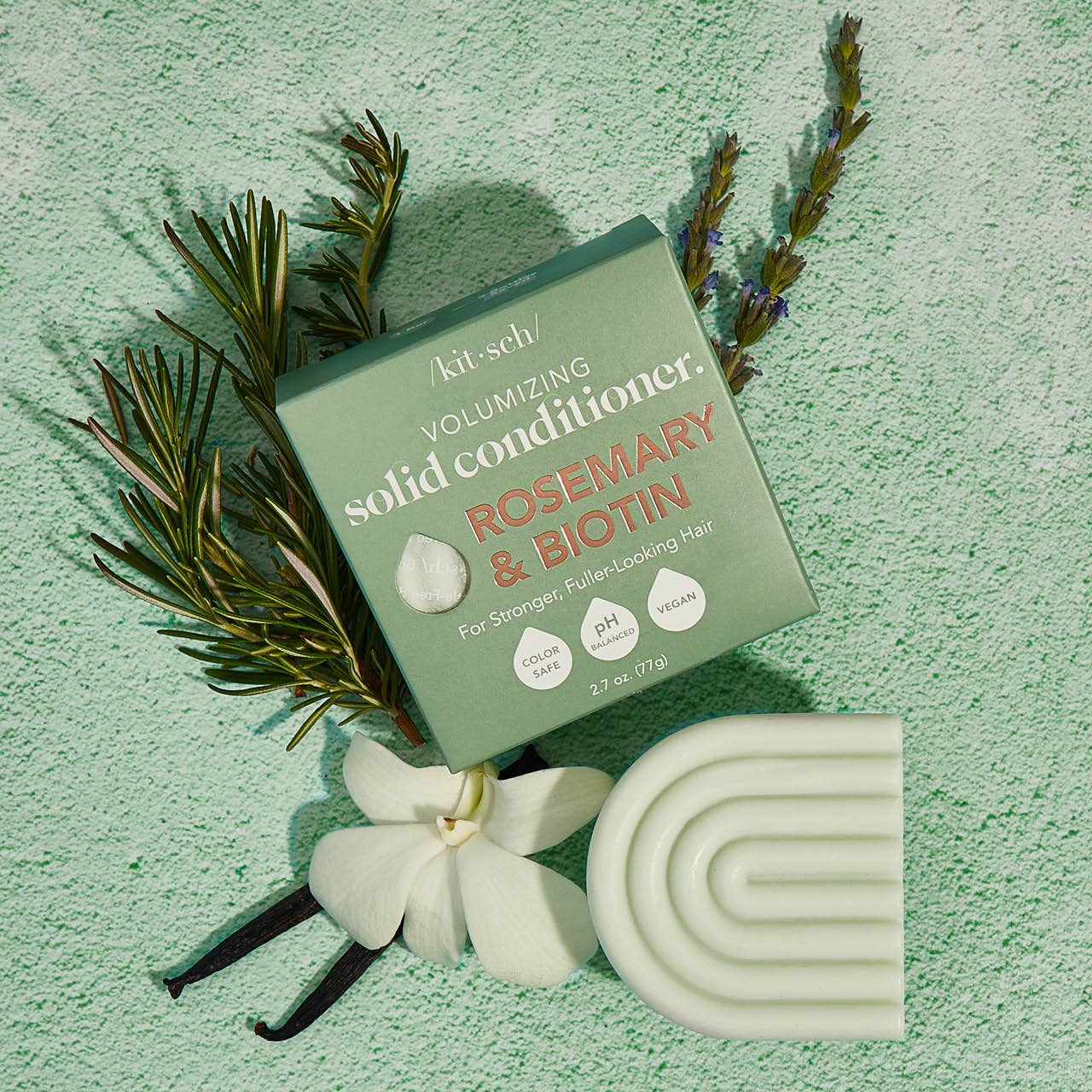 Kitsch Rosemary & Biotin Volumizing Solid Conditioner Bar 2.7oz - Image 3