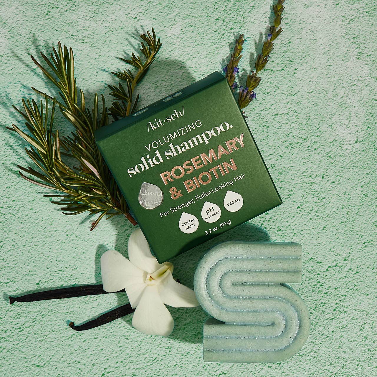 Kitsch Rosemary & Biotin Volumizing Solid Shampoo Bar 3.2oz - Image 3