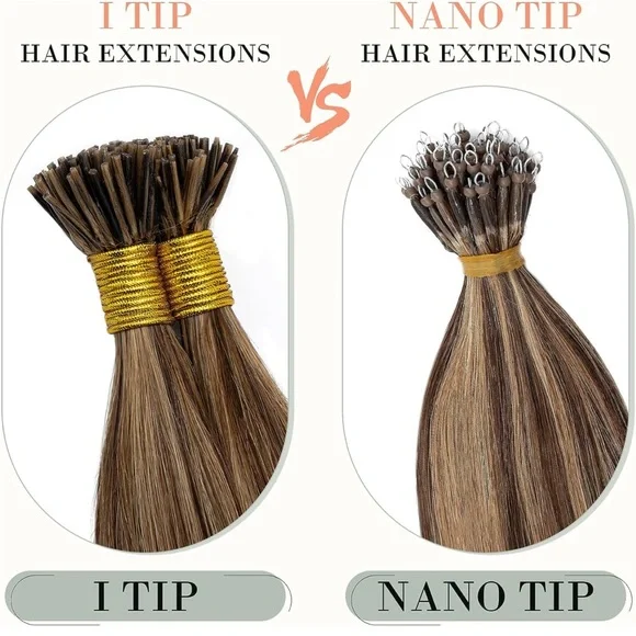 Rush Silky Luxati Human Hair Extension I-TIP 100 Strands 18" - Image 2