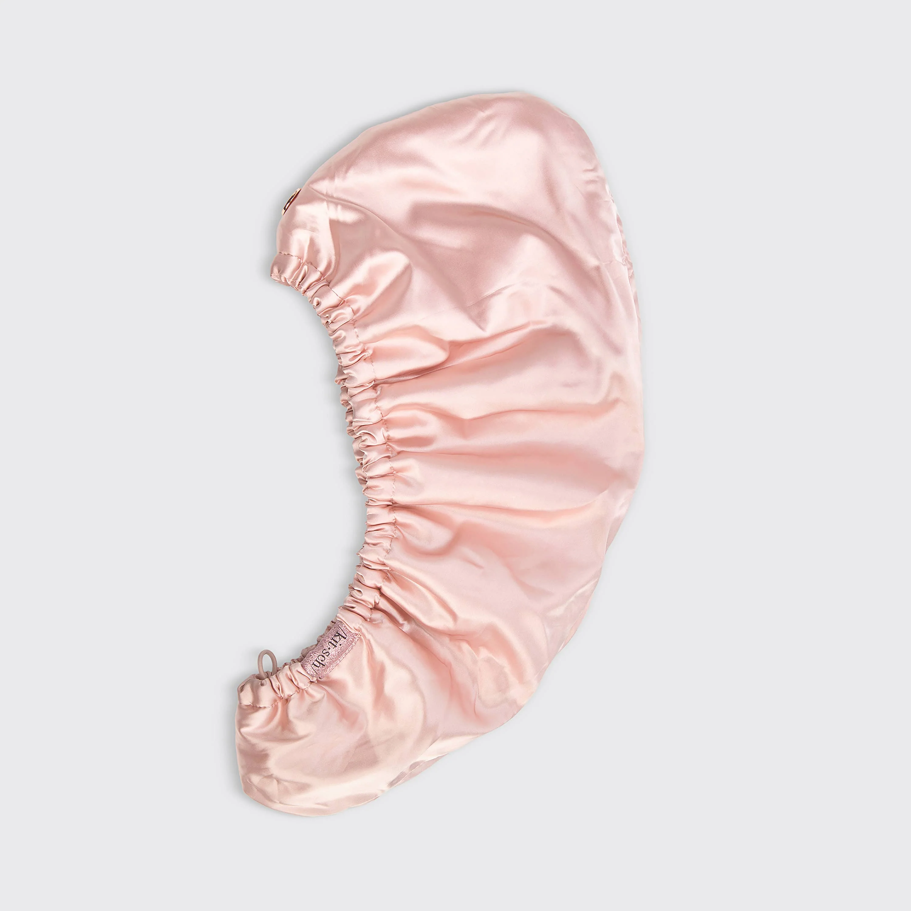 Kitsch Satin-Wrapped Hair Towel Turban- Blush - Image 3
