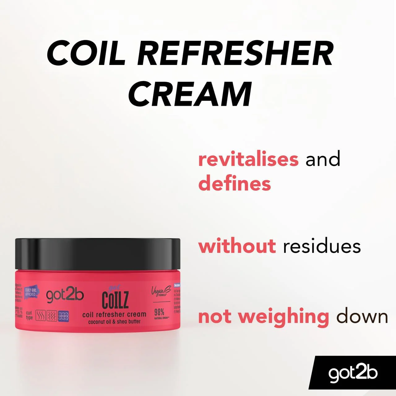 Schwarzkopf Got2b Coilz Coil Refresher Cream 200ml - Image 2