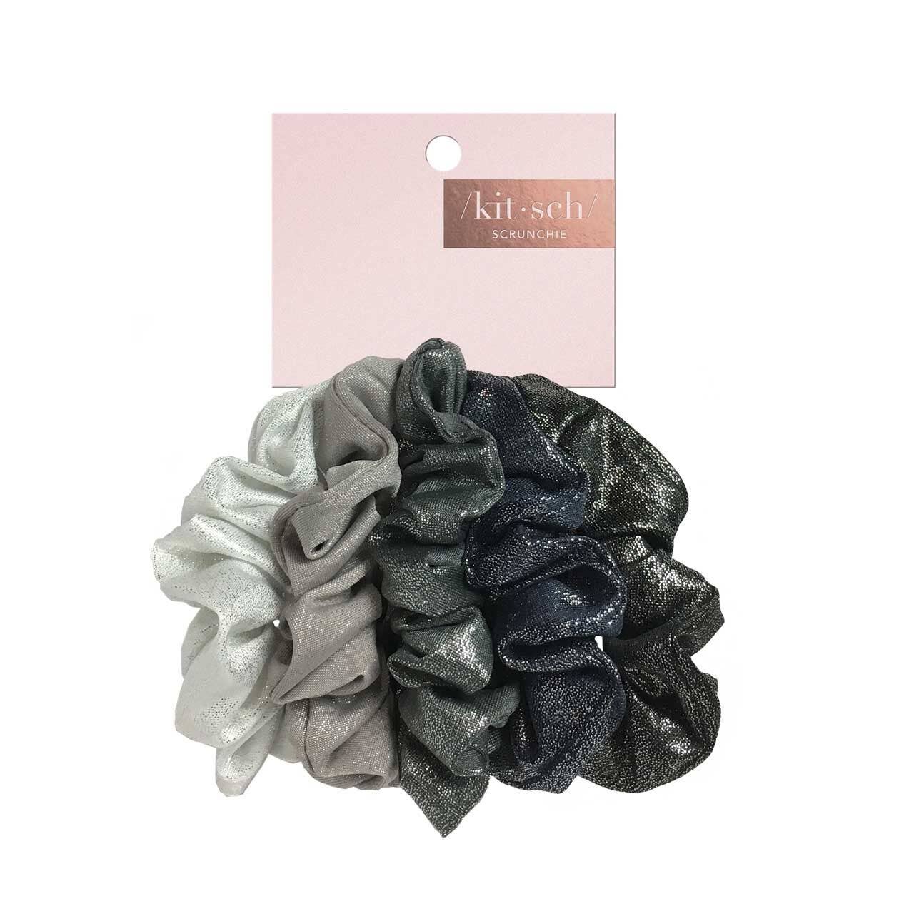 Kitsch Scrunchies Metallic (Black/Gray) - Image 3
