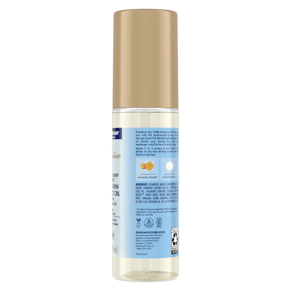 SheaMoisture Manuka Honey & Yogurt Strengthen & Protect Oil 3.3oz - Image 2