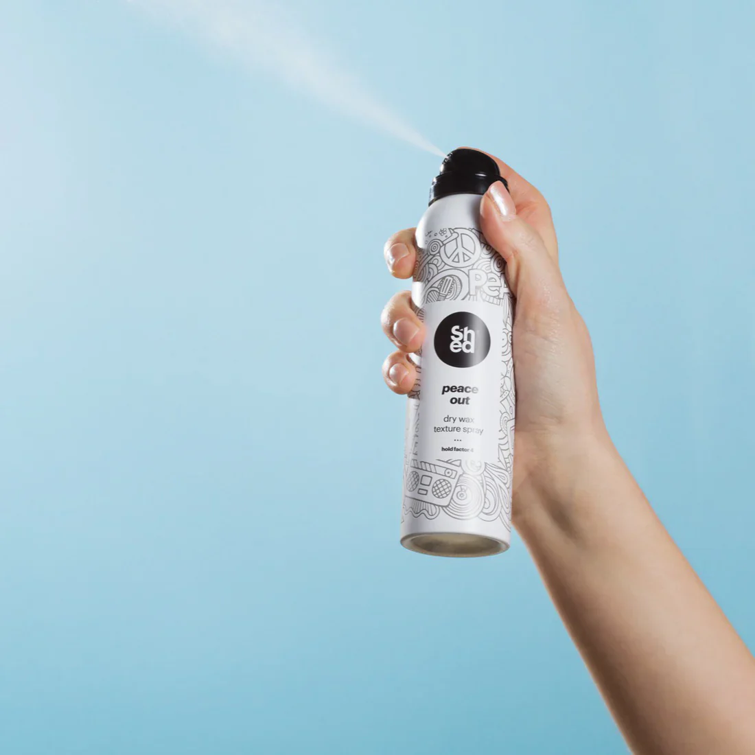 SHED Peace Out Dry Wax Texture Spray 150ml - Image 2