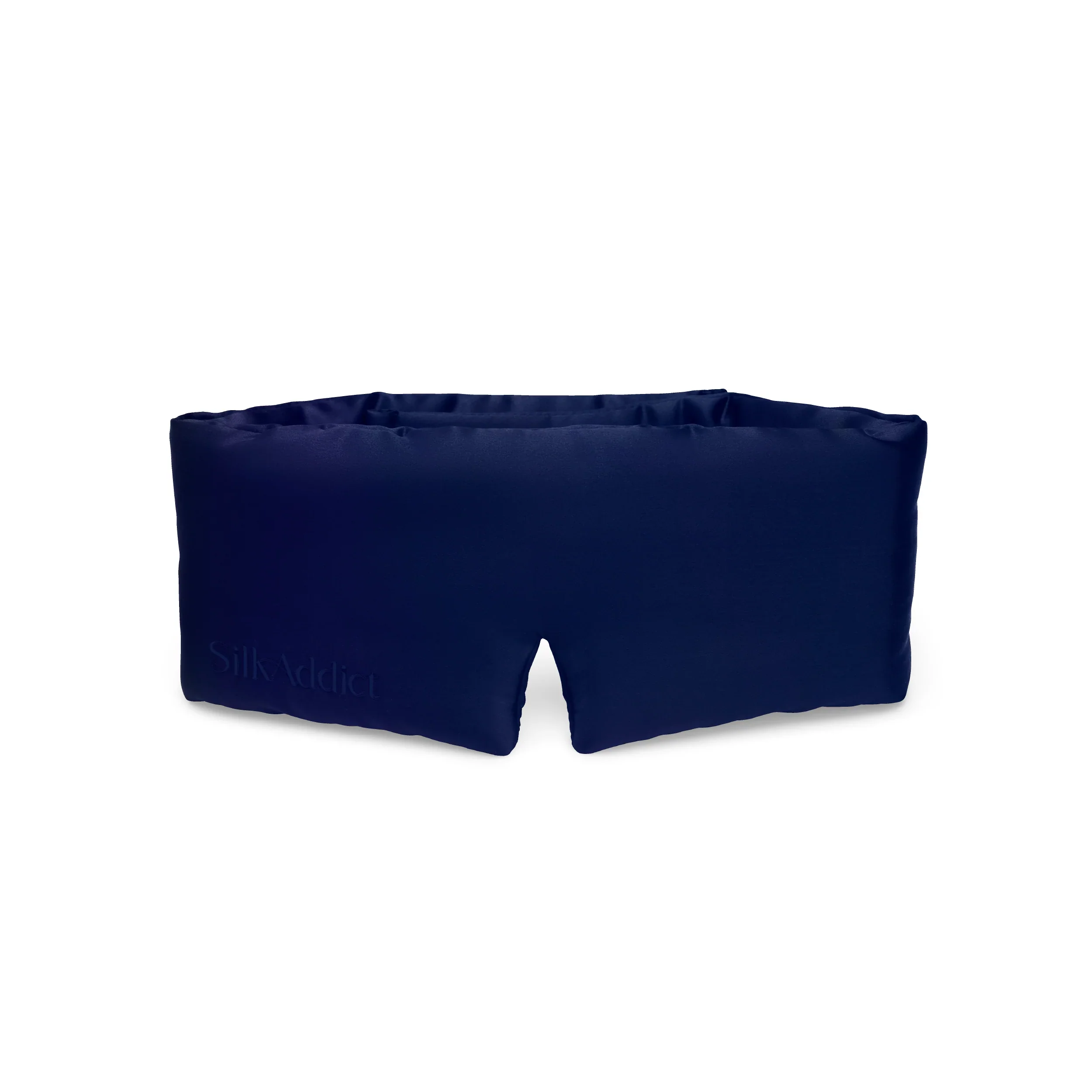 Silk Addict 100% Mulberry Silk Sleep Mask Wrap - Navy - Image 6