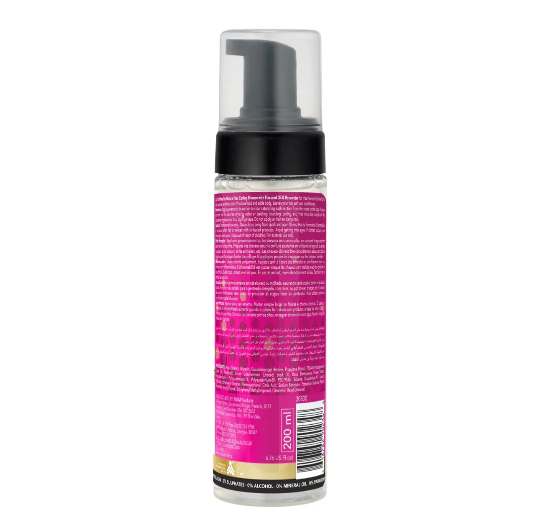 Sofnfree for Natural Hair Curling Mousse with Flaxsee Oil&Rosewater 6.76oz - Image 2
