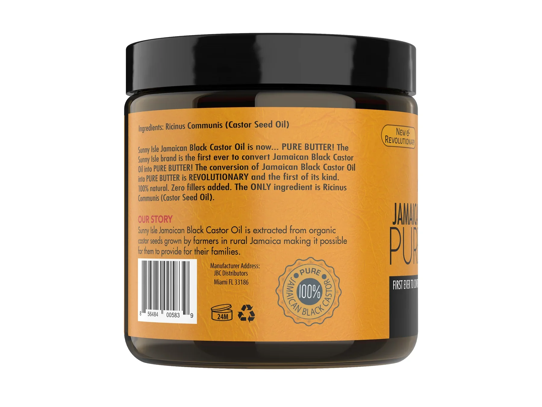 Sunny Isle Jamaican Black Castor Oil Pure Butter 4oz - Image 4