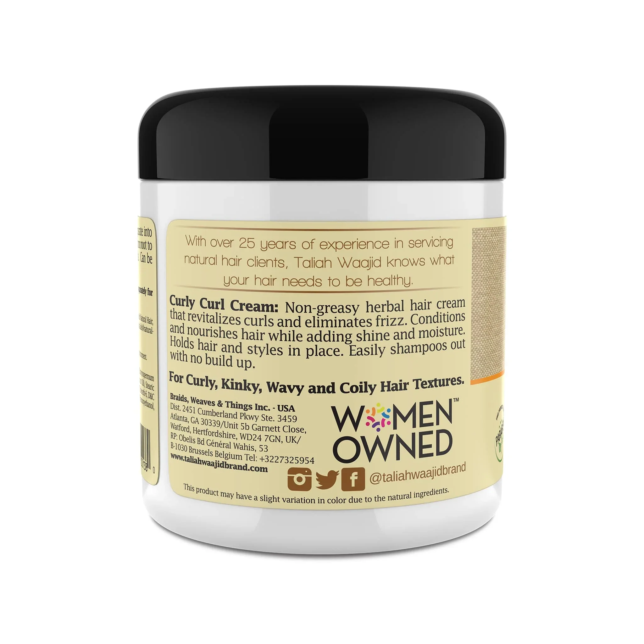 Taliah Waajid Curls, Waves & Naturals Curly Curl Cream 6oz - Image 3