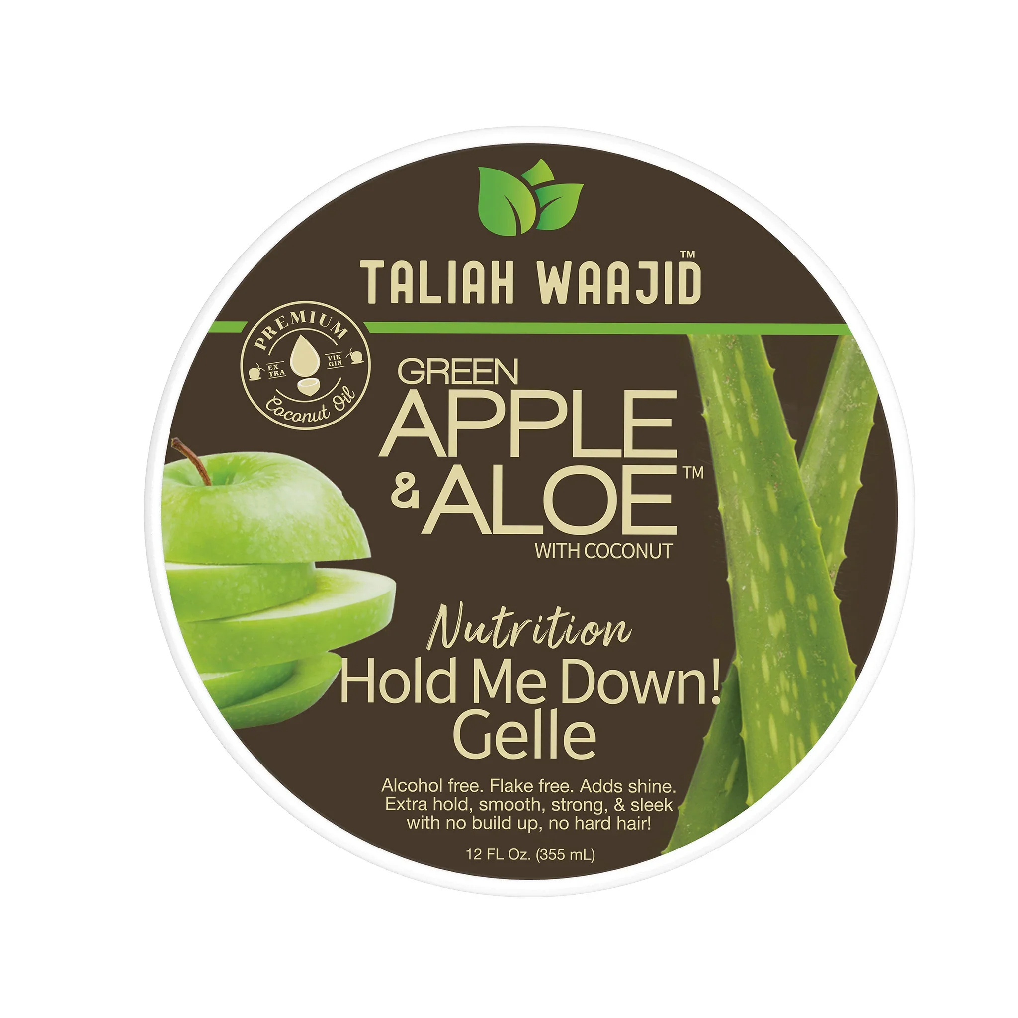 Taliah Waajid Green Apple & Aloe Nutrition Hold Me Down! Gelle 12oz - Image 3