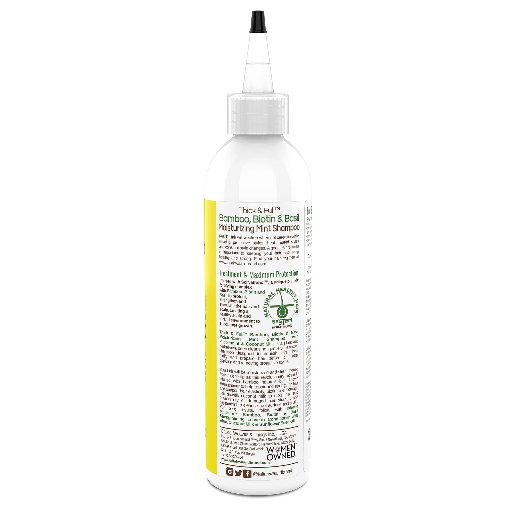 Taliah Waajid Protective Styles Thick And Full™ Bamboo And Coconut Milk Moisturizing Mint Shampoo 8oz - Image 2
